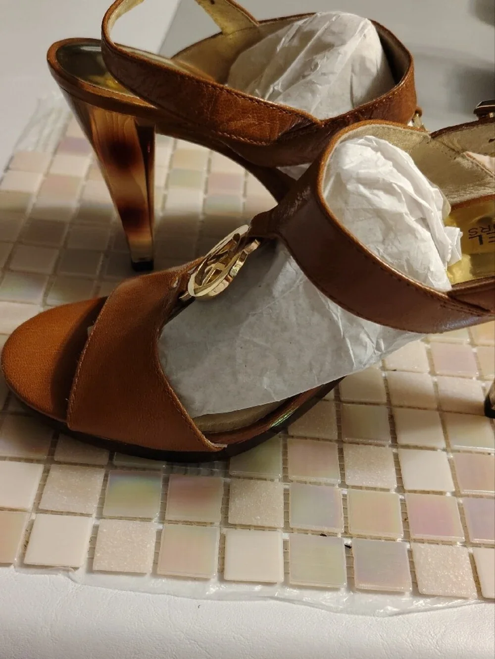 Michael Kors leather sandals